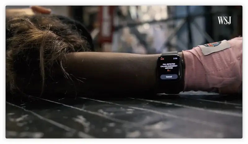 Apple Watch SE Service SOS et détection de chute